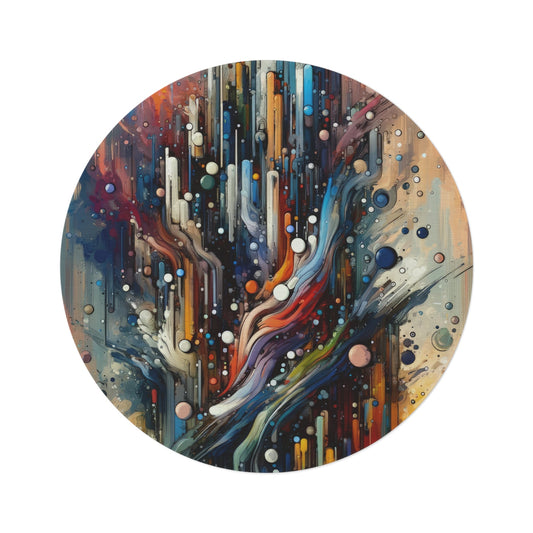 Coherent Change Visualization Round Rug - ATUH.ART