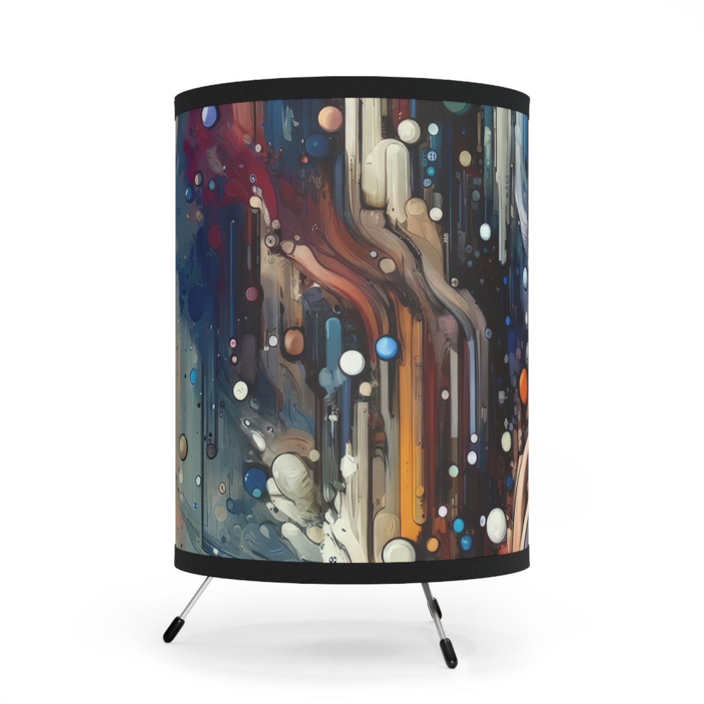 Coherent Change Visualization Tripod Lamp with High-Res Printed Shade, US\CA plug - ATUH.ART
