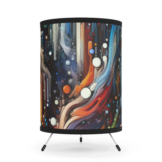 Coherent Change Visualization Tripod Lamp with High-Res Printed Shade, US\CA plug - ATUH.ART