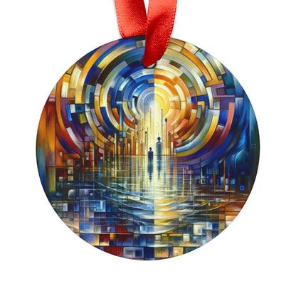 Collective Gesture Echelons Acrylic Ornament with Ribbon - ATUH.ART