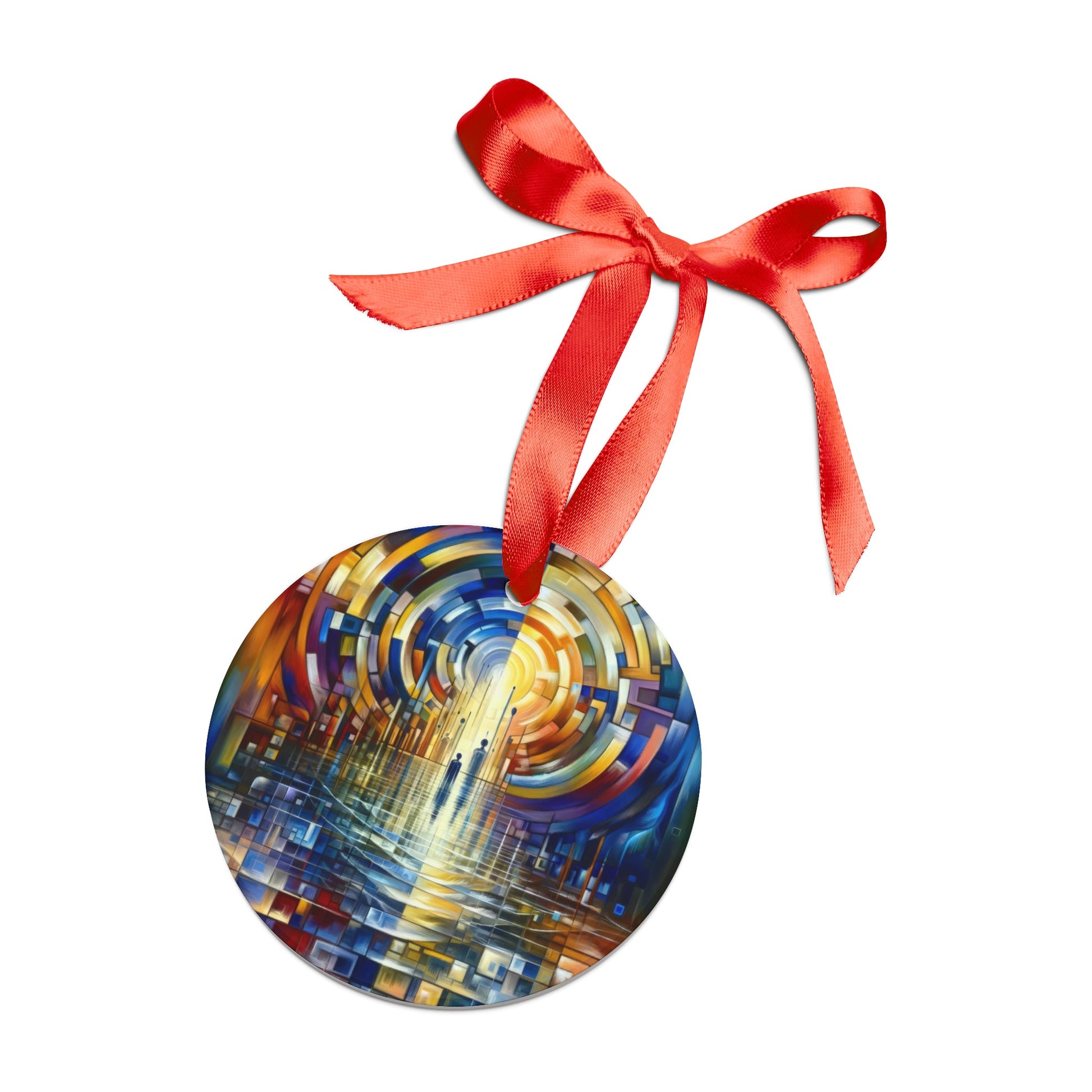 Collective Gesture Echelons Acrylic Ornament with Ribbon - ATUH.ART