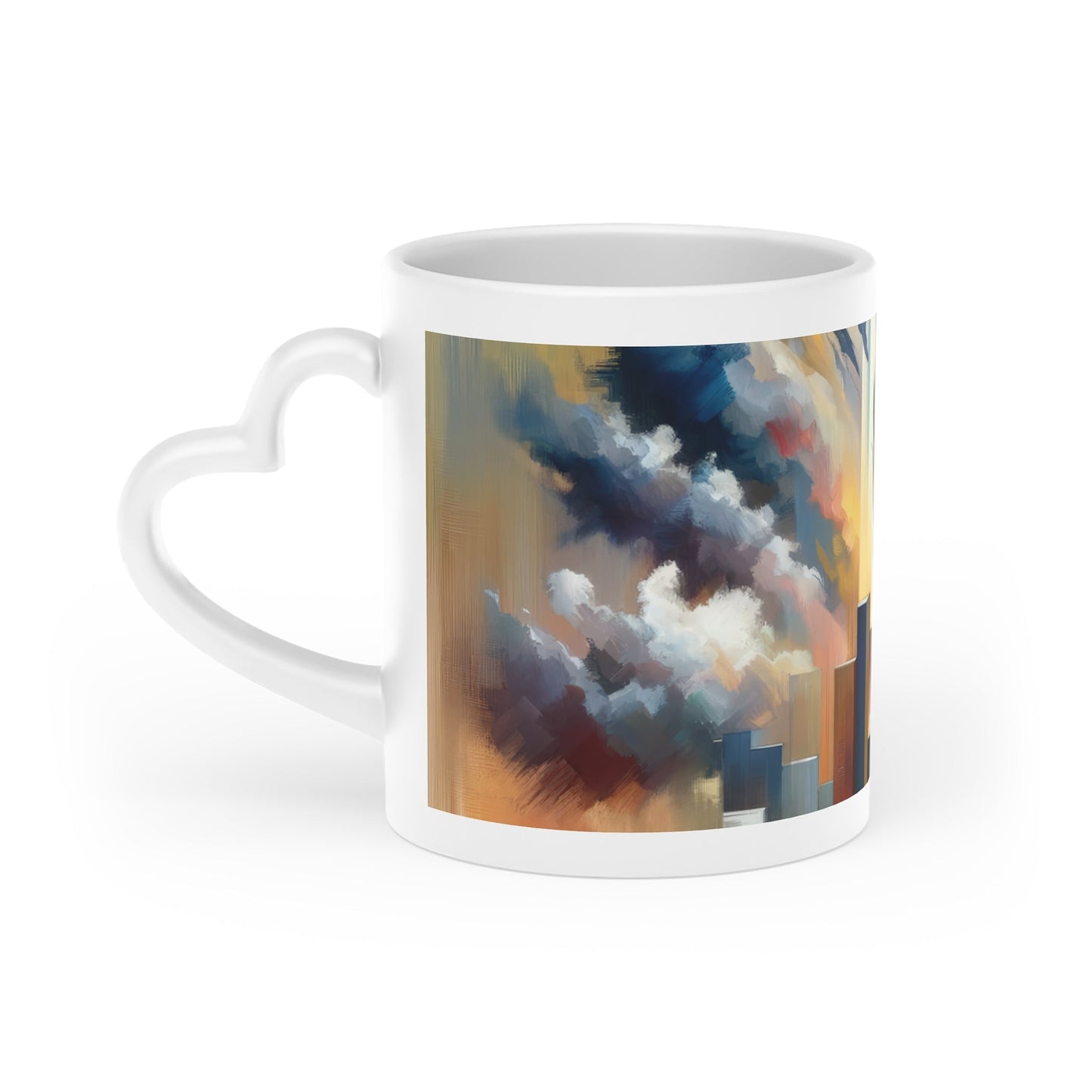 Collective Unity Leap Heart-Shaped Mug - ATUH.ART