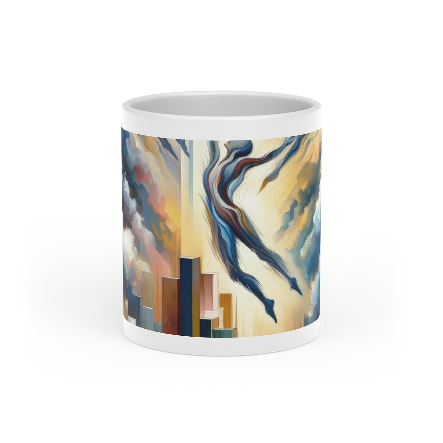 Collective Unity Leap Heart-Shaped Mug - ATUH.ART