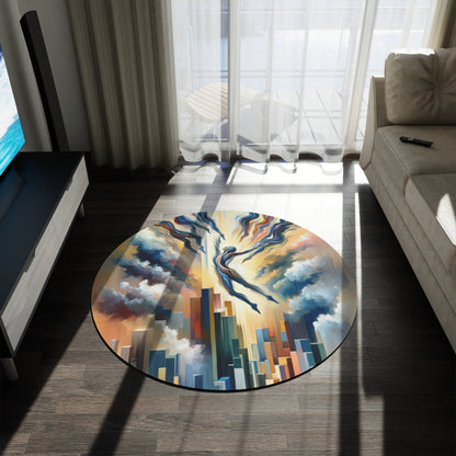 Collective Unity Leap Round Rug - ATUH.ART