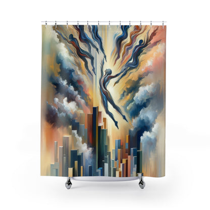 Collective Unity Leap Shower Curtains - ATUH.ART