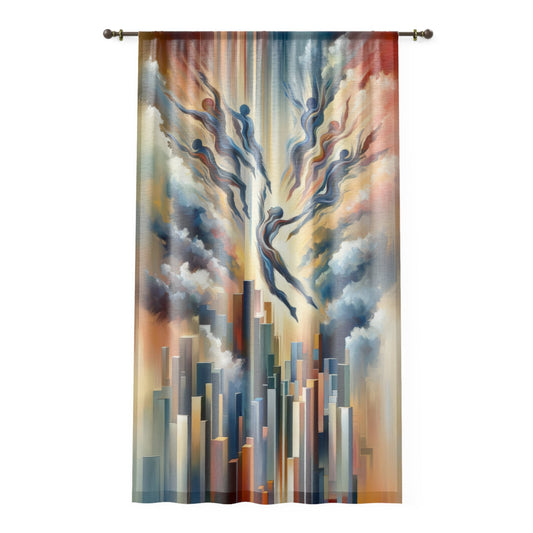 Collective Unity Leap Window Curtain - ATUH.ART