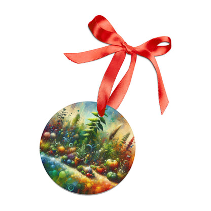 Communal Garden Microcosm Acrylic Ornament with Ribbon - ATUH.ART