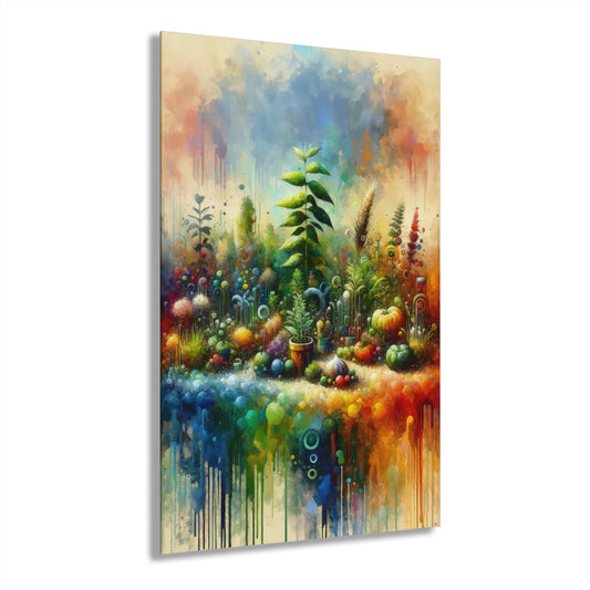 Communal Garden Microcosm Acrylic Prints (French Cleat Hanging) - ATUH.ART