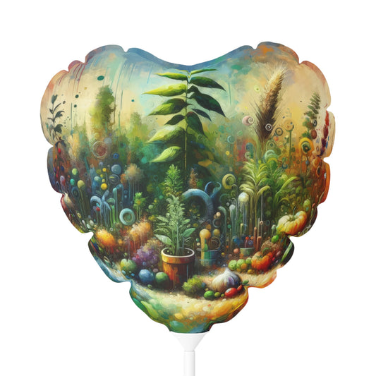 Communal Garden Microcosm Balloon (Round and Heart-shaped), 11" - ATUH.ART