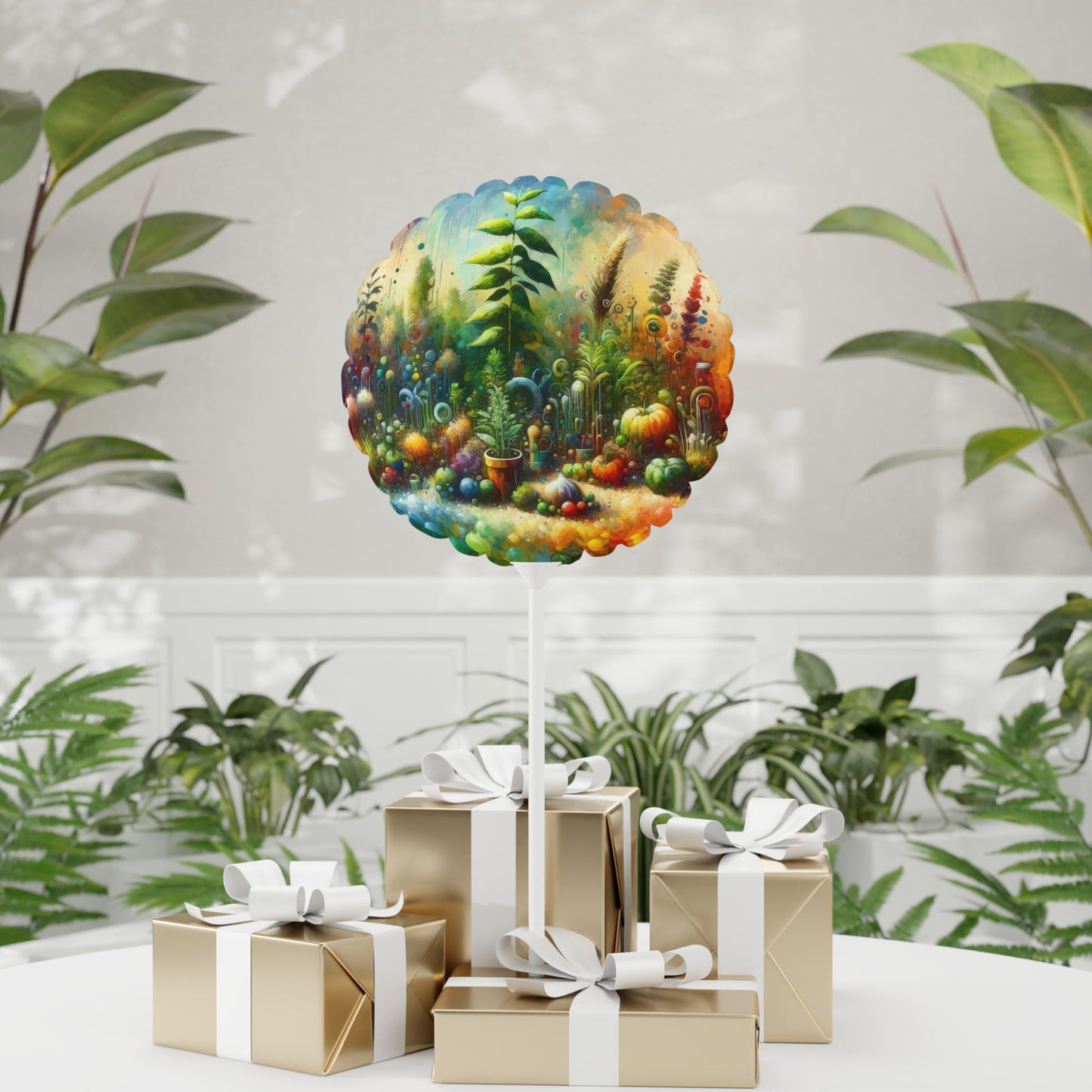 Communal Garden Microcosm Balloon (Round and Heart-shaped), 11" - ATUH.ART