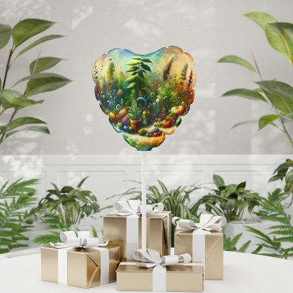 Communal Garden Microcosm Balloon (Round and Heart-shaped), 11" - ATUH.ART