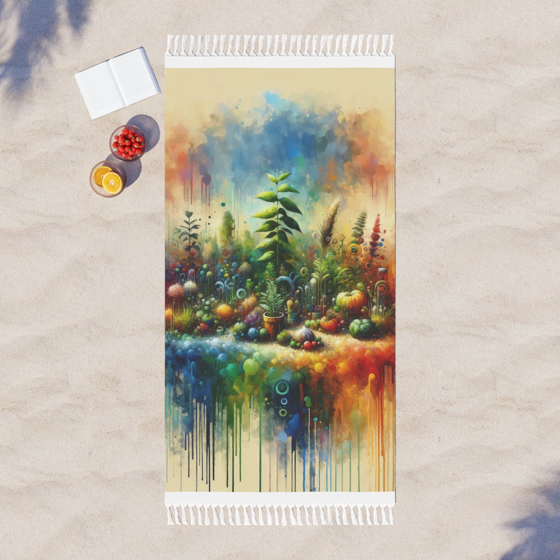 Communal Garden Microcosm Boho Beach Cloth - ATUH.ART