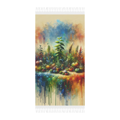 Communal Garden Microcosm Boho Beach Cloth - ATUH.ART