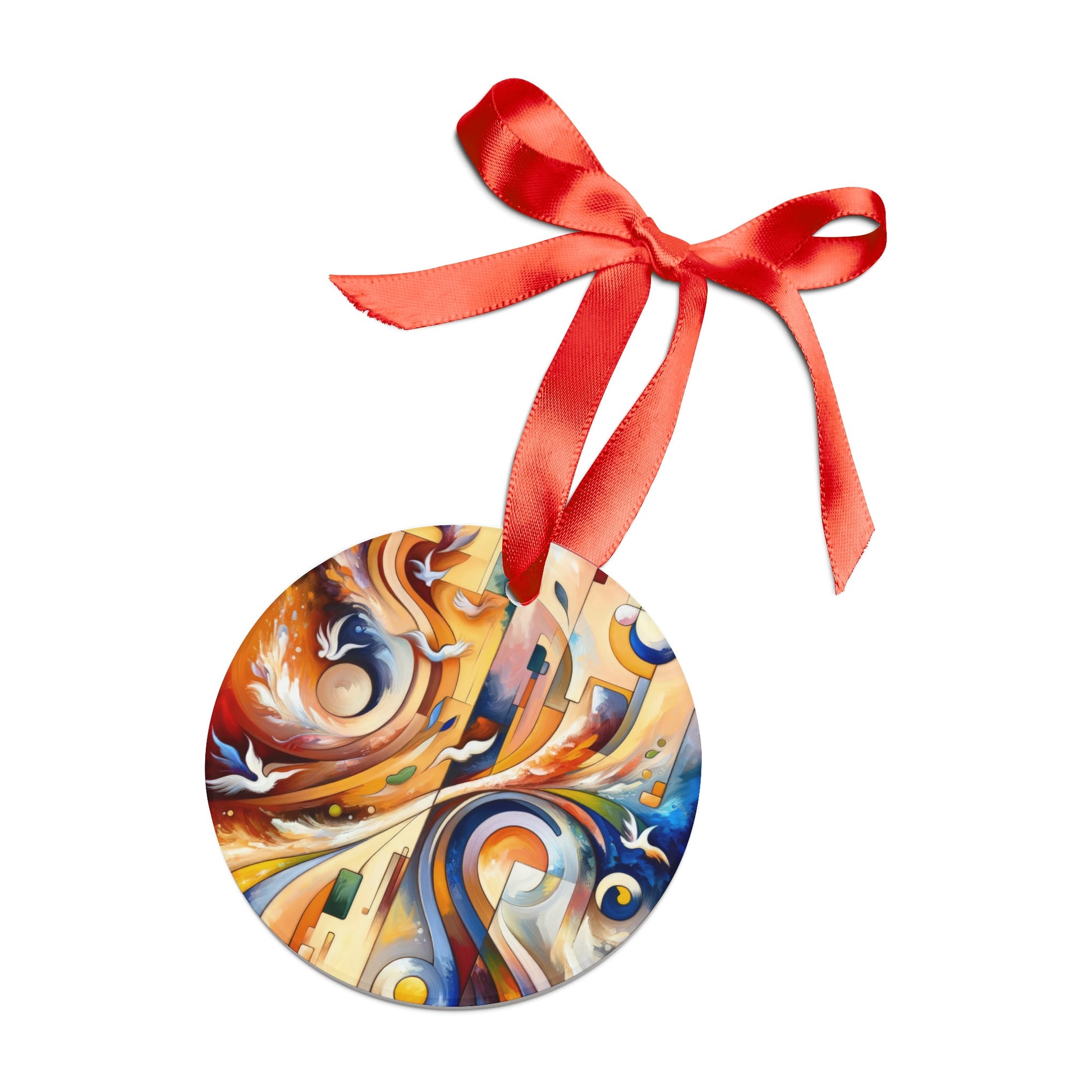 Companionable Lightness Journey Acrylic Ornament with Ribbon - ATUH.ART