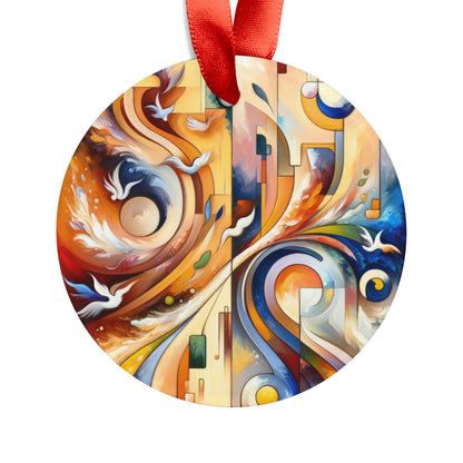 Companionable Lightness Journey Acrylic Ornament with Ribbon - ATUH.ART