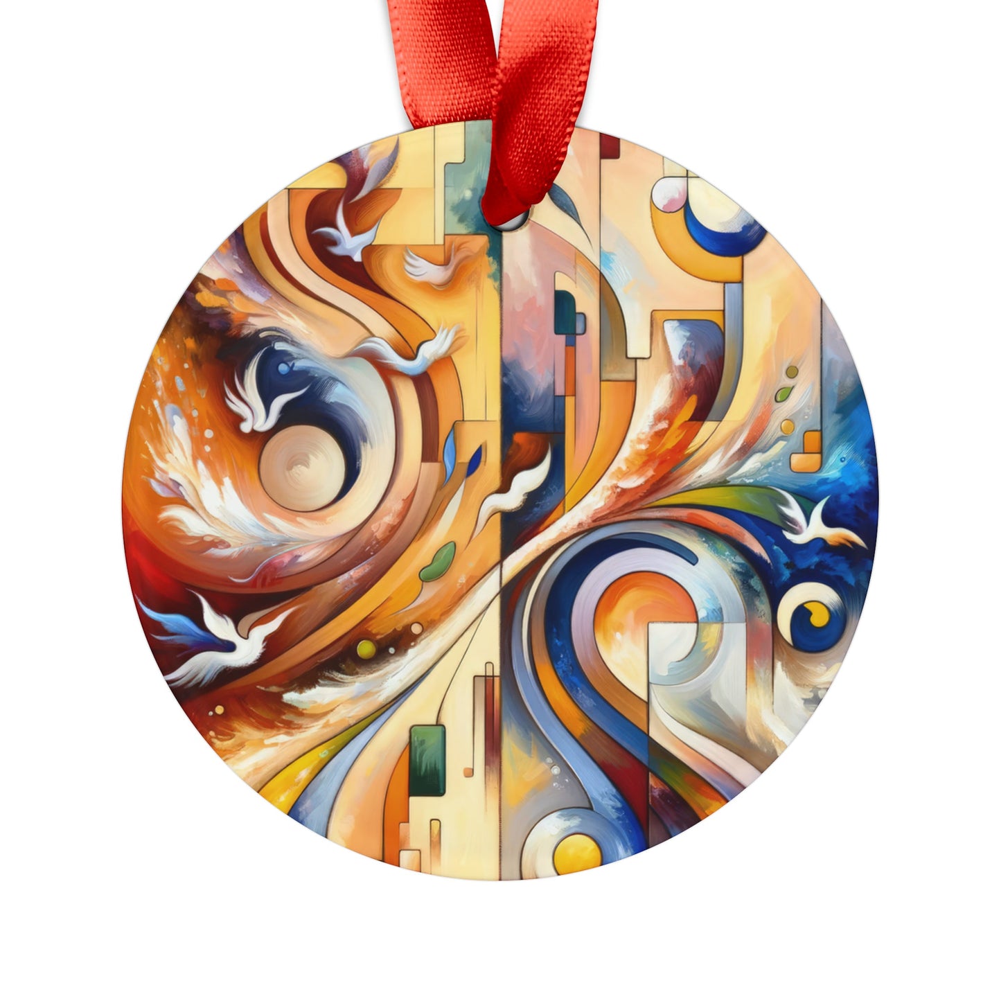 Companionable Lightness Journey Acrylic Ornament with Ribbon - ATUH.ART