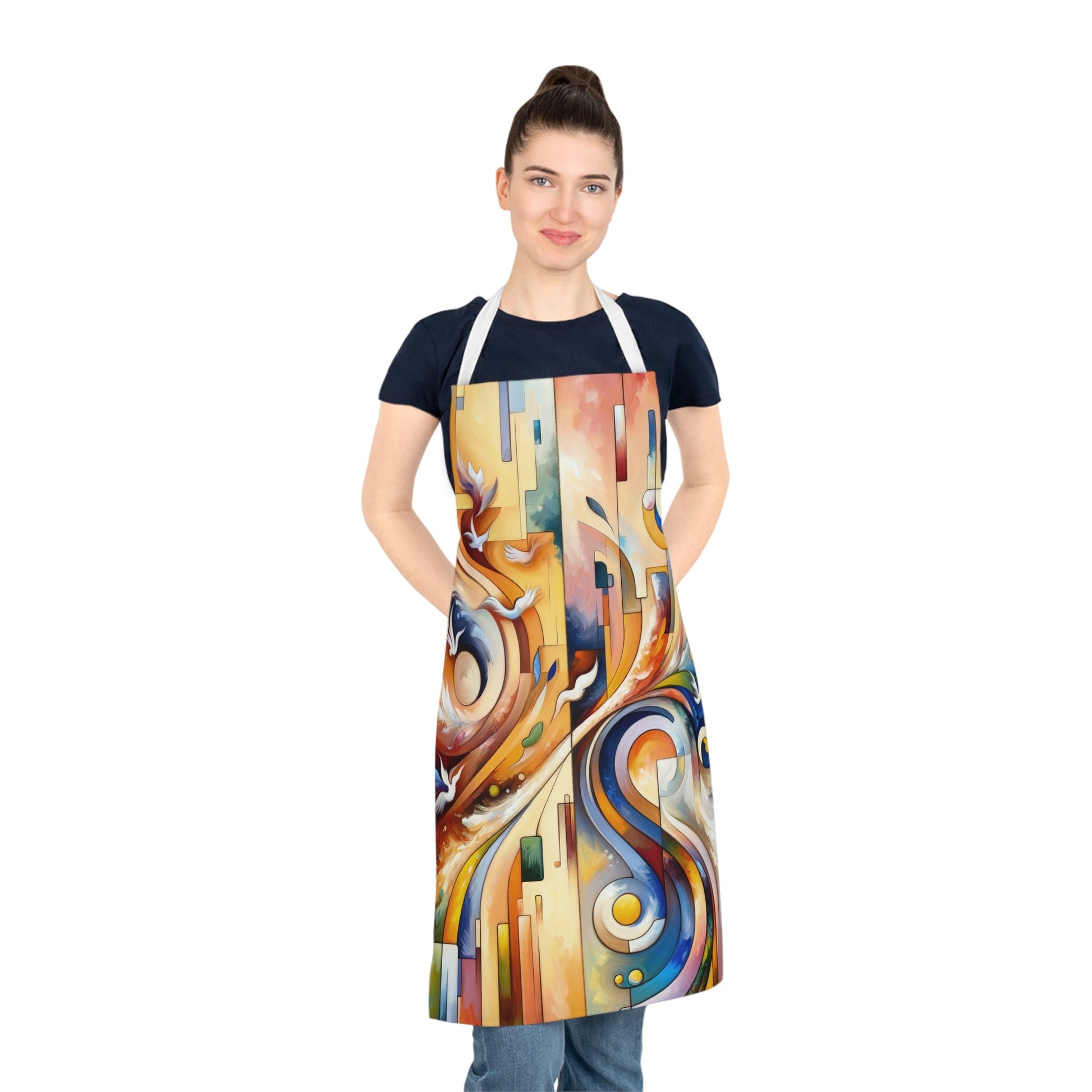 Companionable Lightness Journey Adult Apron (AOP) - ATUH.ART