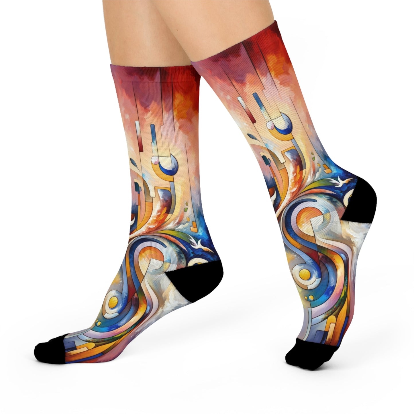 Companionable Lightness Journey Cushioned Crew Socks - ATUH.ART