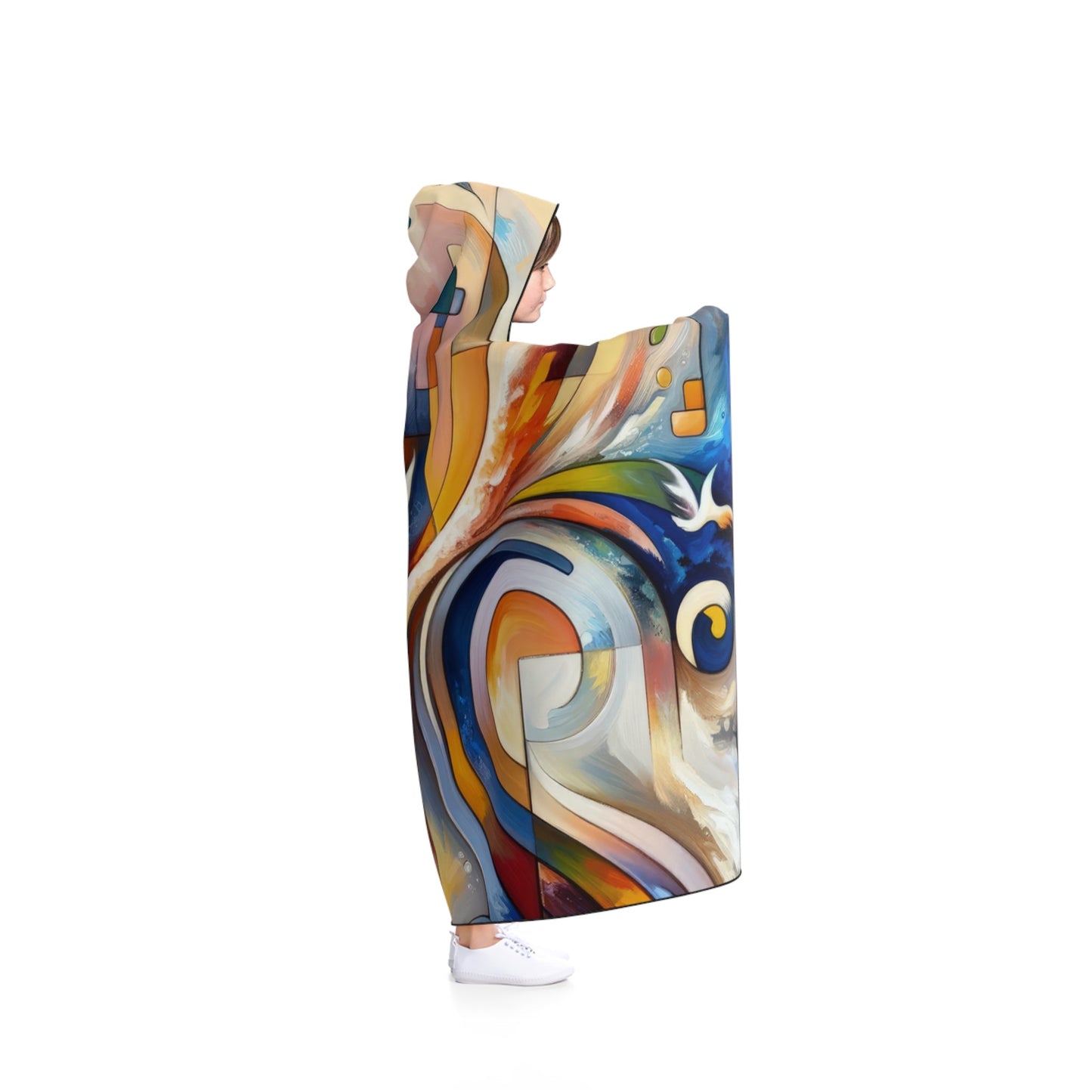 Companionable Lightness Journey Hooded Blanket - ATUH.ART