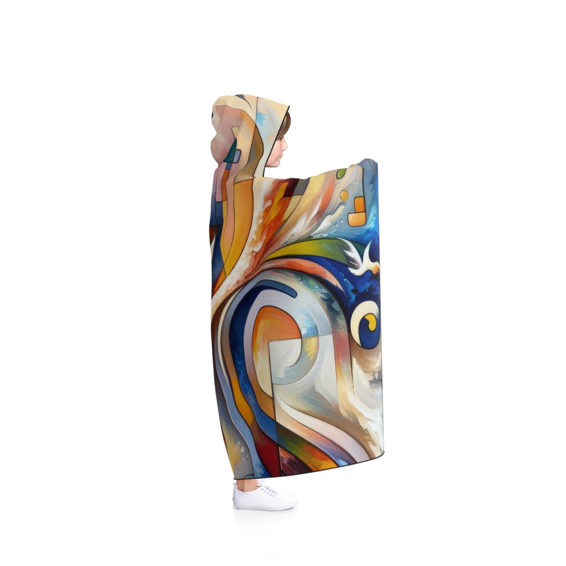 Companionable Lightness Journey Hooded Blanket - ATUH.ART