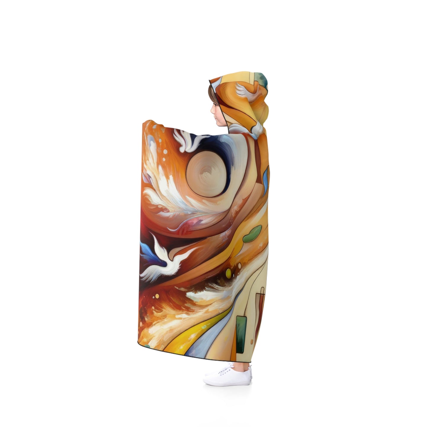 Companionable Lightness Journey Hooded Blanket - ATUH.ART