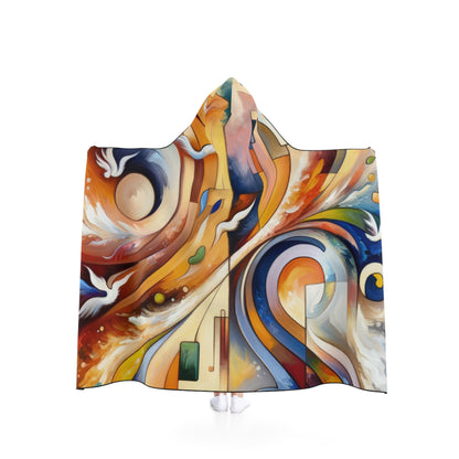 Companionable Lightness Journey Hooded Blanket - ATUH.ART