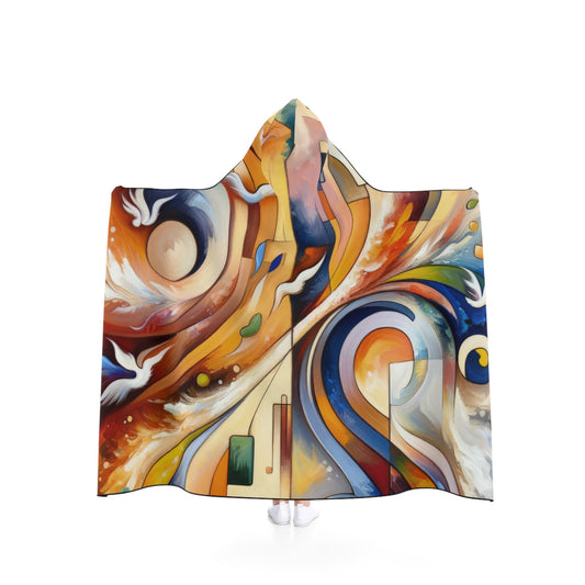 Companionable Lightness Journey Hooded Blanket - ATUH.ART