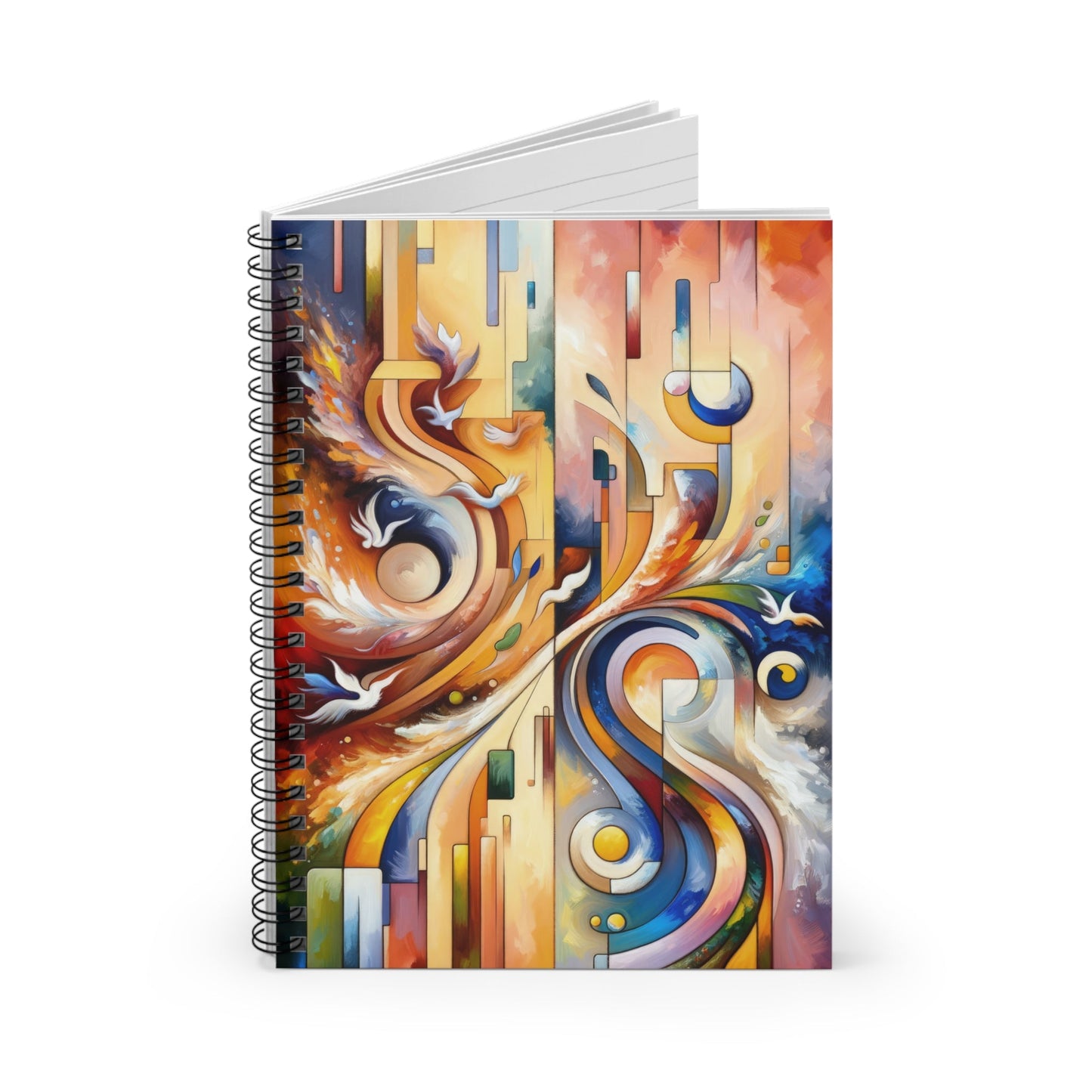 Companionable Lightness Journey Spiral Notebook - Ruled Line - ATUH.ART