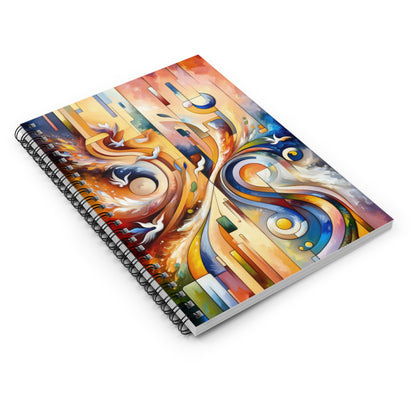 Companionable Lightness Journey Spiral Notebook - Ruled Line - ATUH.ART