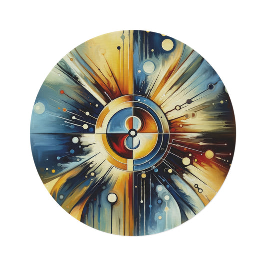 Compassionate Ethical Guidance Round Rug - ATUH.ART