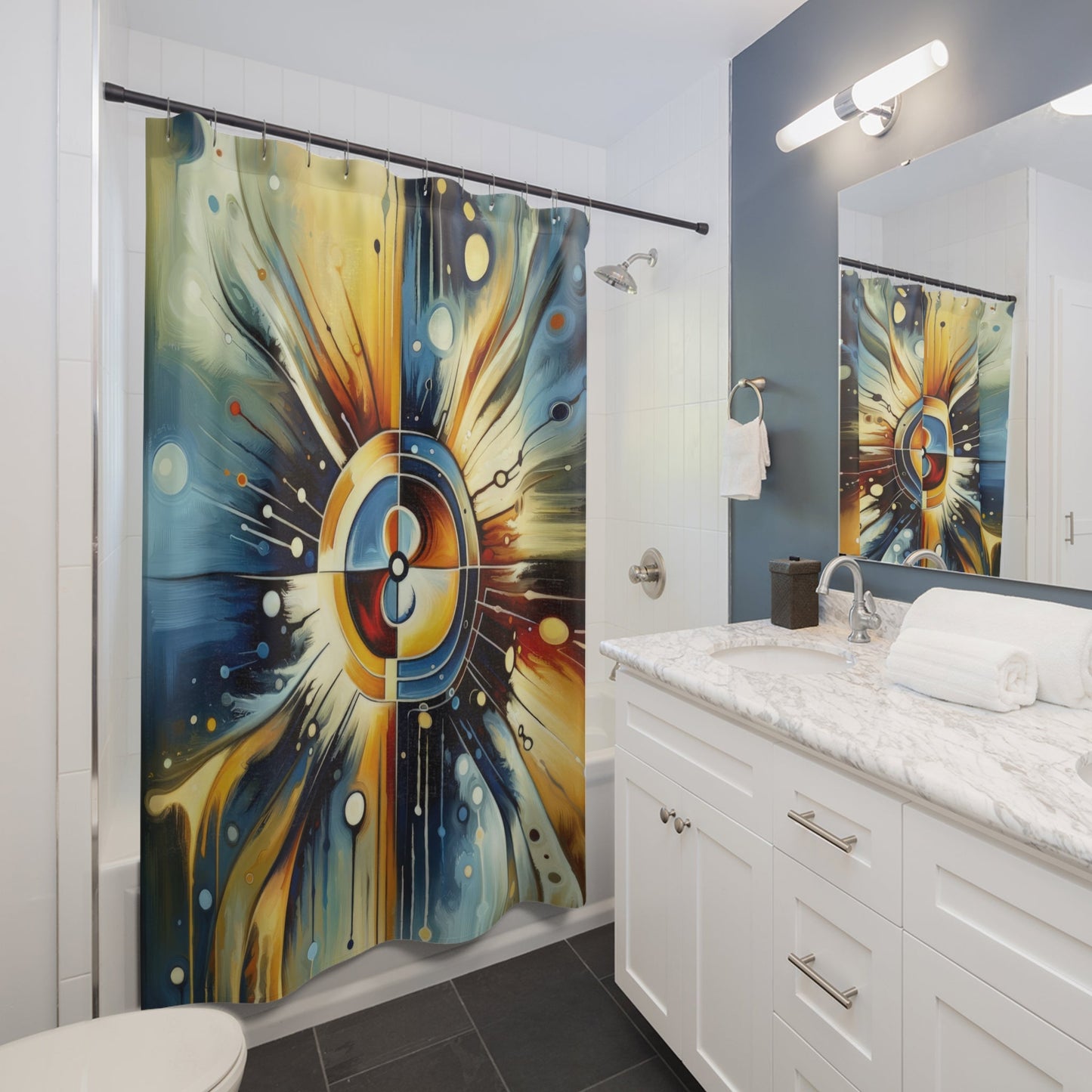 Compassionate Ethical Guidance Shower Curtains - ATUH.ART