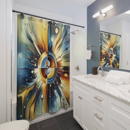 Compassionate Ethical Guidance Shower Curtains - ATUH.ART