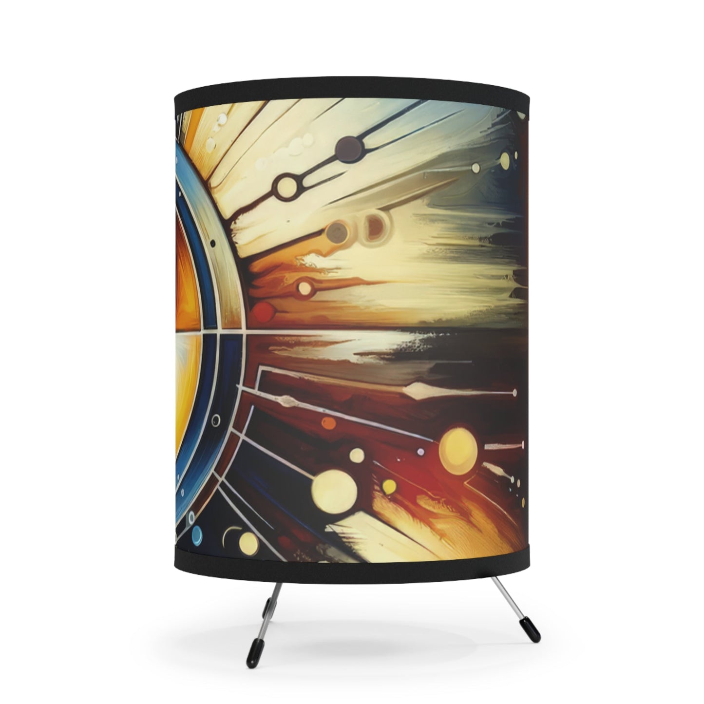 Compassionate Ethical Guidance Tripod Lamp with High-Res Printed Shade, US\CA plug - ATUH.ART