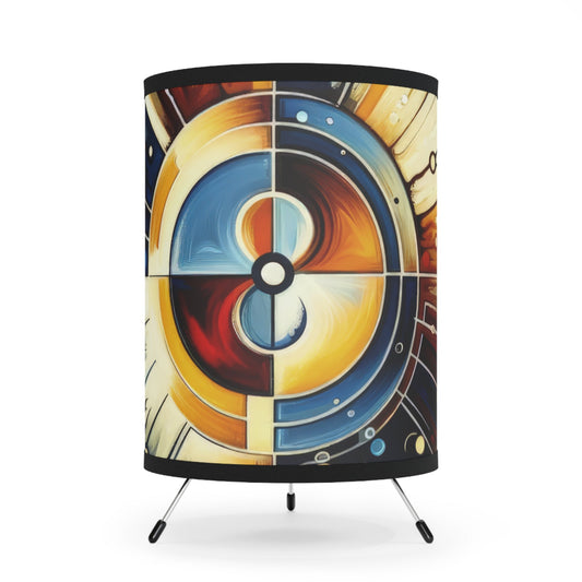 Compassionate Ethical Guidance Tripod Lamp with High-Res Printed Shade, US\CA plug - ATUH.ART