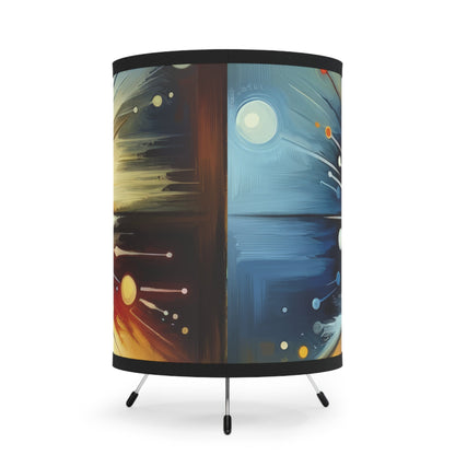 Compassionate Ethical Guidance Tripod Lamp with High-Res Printed Shade, US\CA plug - ATUH.ART