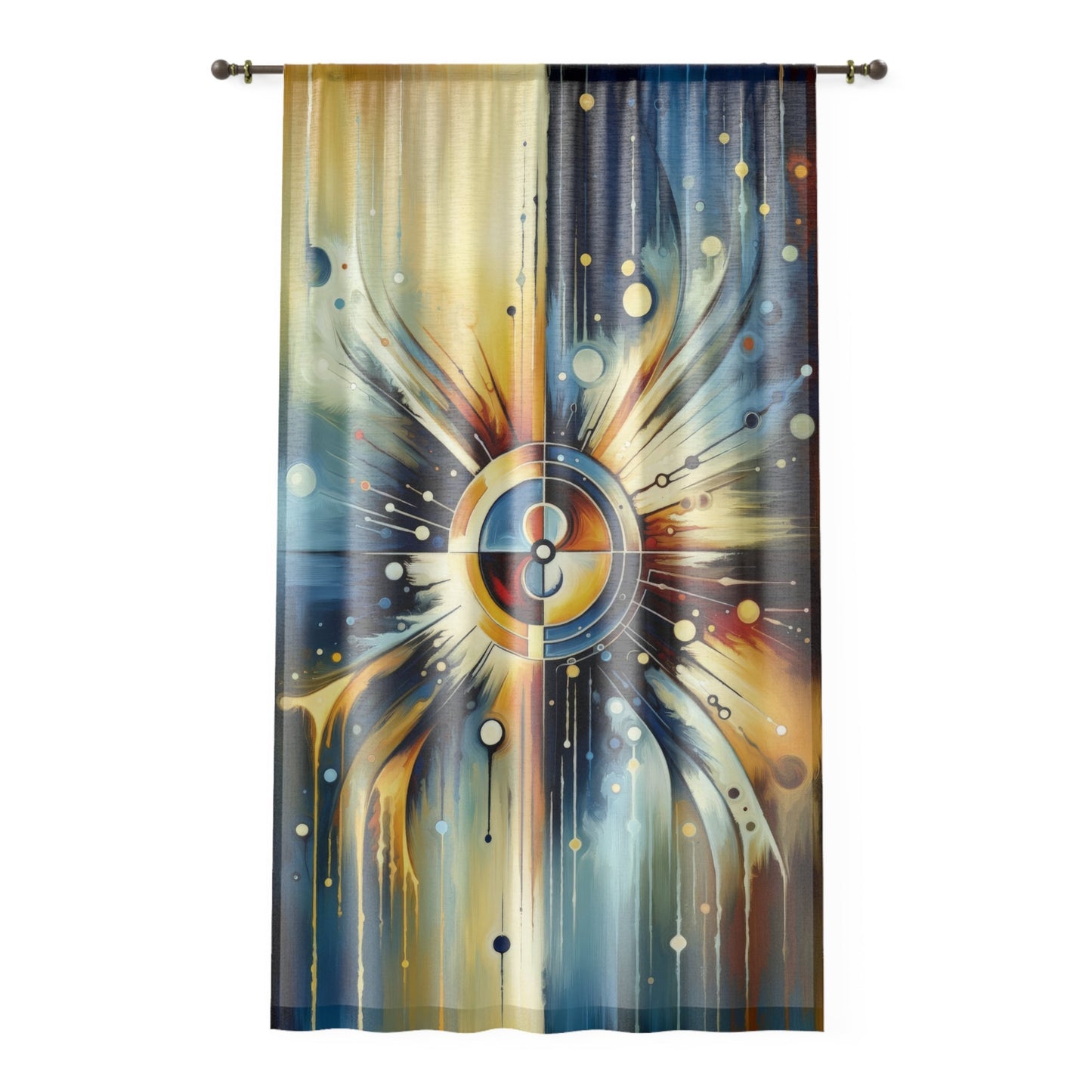 Compassionate Ethical Guidance Window Curtain - ATUH.ART
