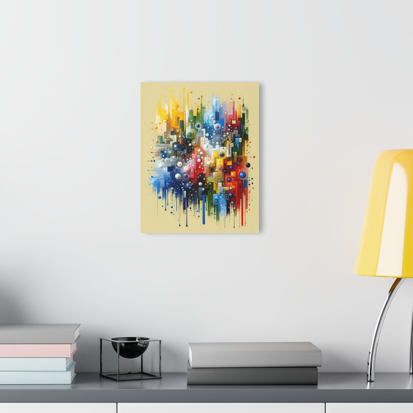 Connected Chromatic Tachism Acrylic Prints (French Cleat Hanging) - ATUH.ART