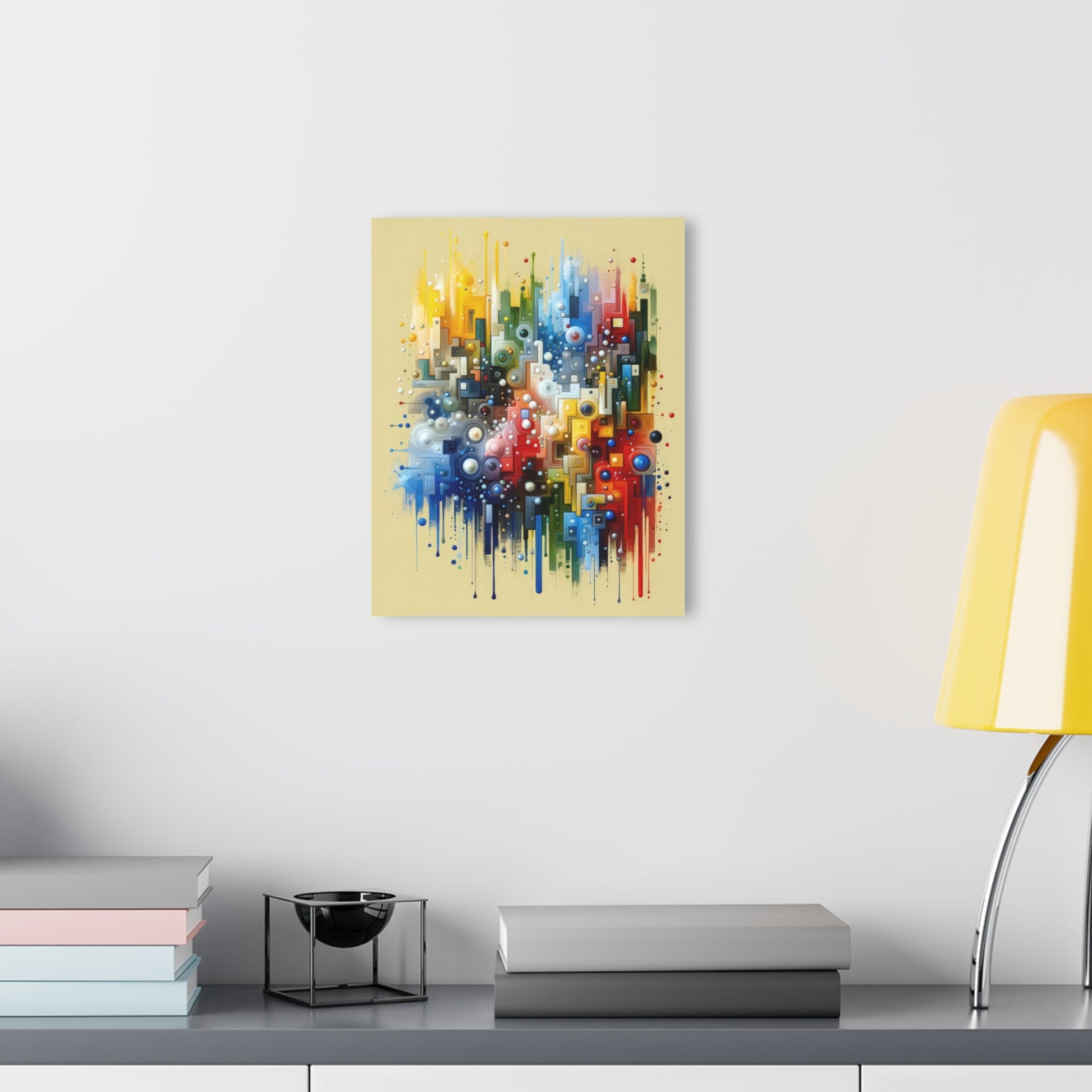 Connected Chromatic Tachism Acrylic Prints (French Cleat Hanging) - ATUH.ART
