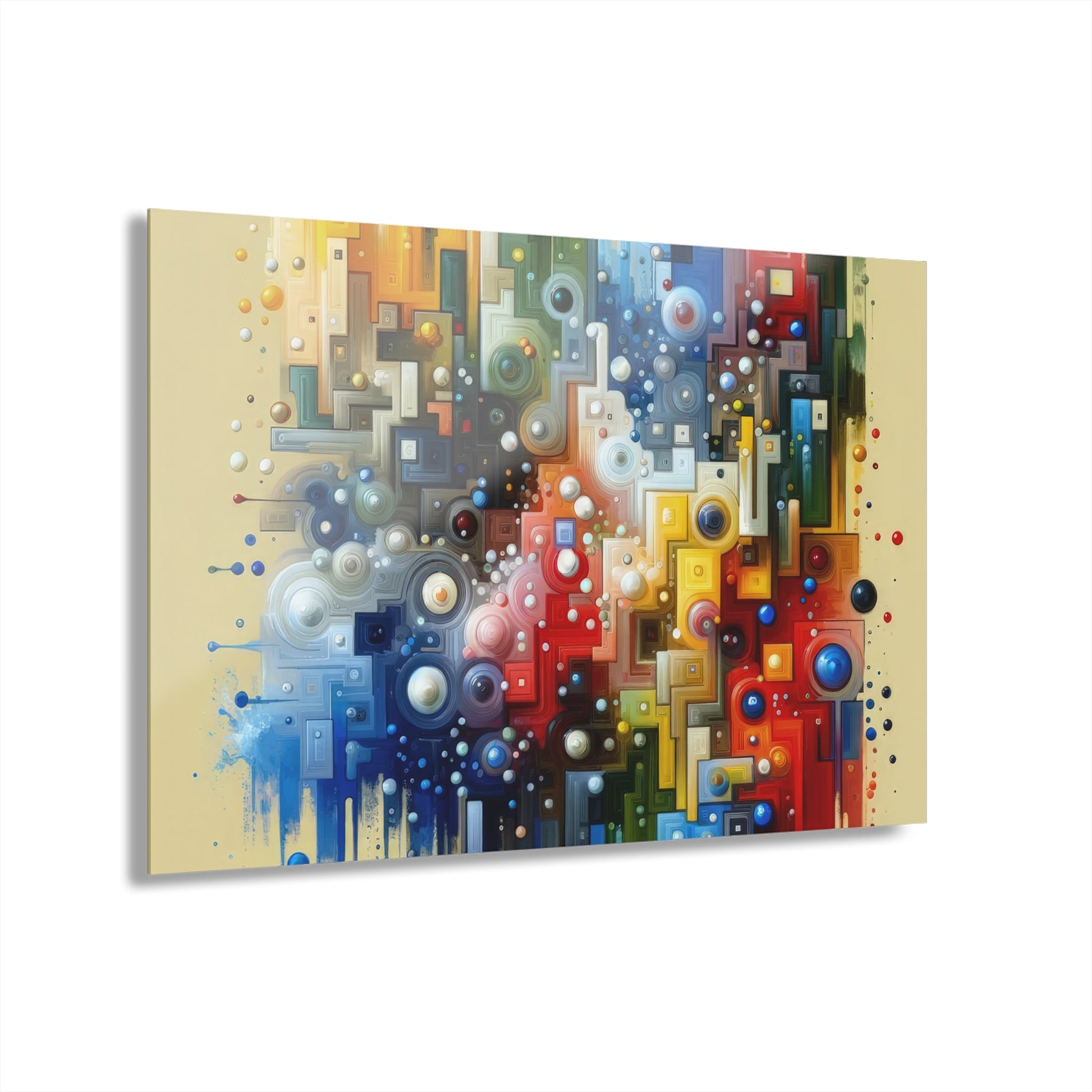Connected Chromatic Tachism Acrylic Prints (French Cleat Hanging) - ATUH.ART