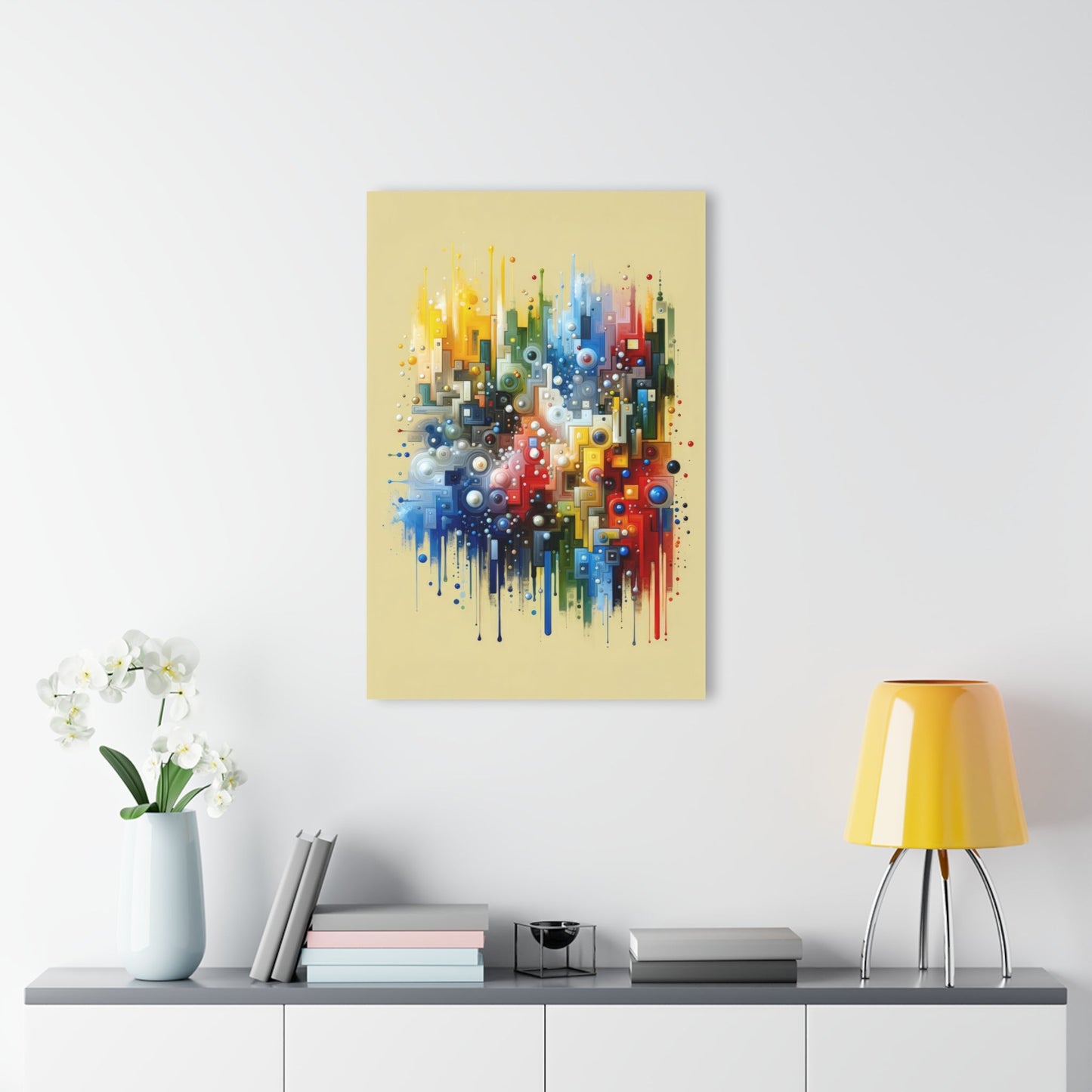 Connected Chromatic Tachism Acrylic Prints (French Cleat Hanging) - ATUH.ART