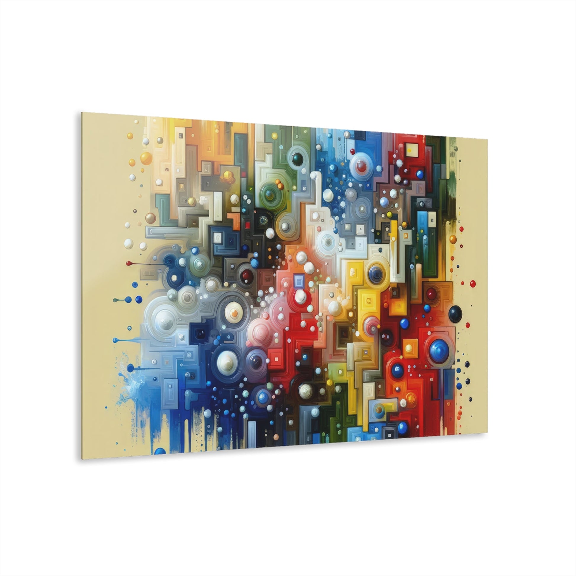 Connected Chromatic Tachism Acrylic Prints (French Cleat Hanging) - ATUH.ART