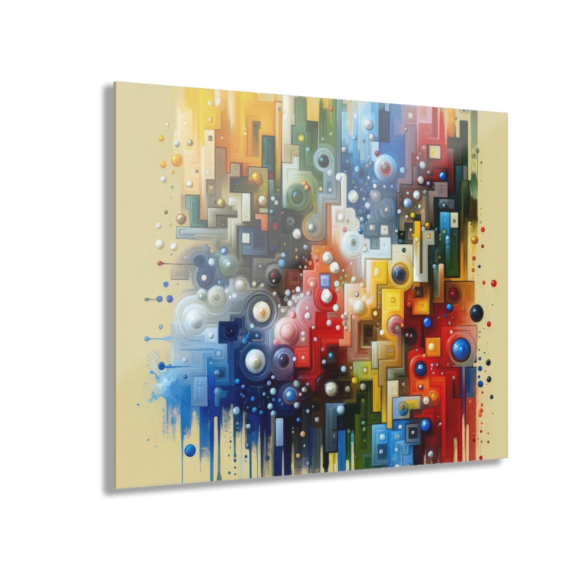 Connected Chromatic Tachism Acrylic Prints (French Cleat Hanging) - ATUH.ART