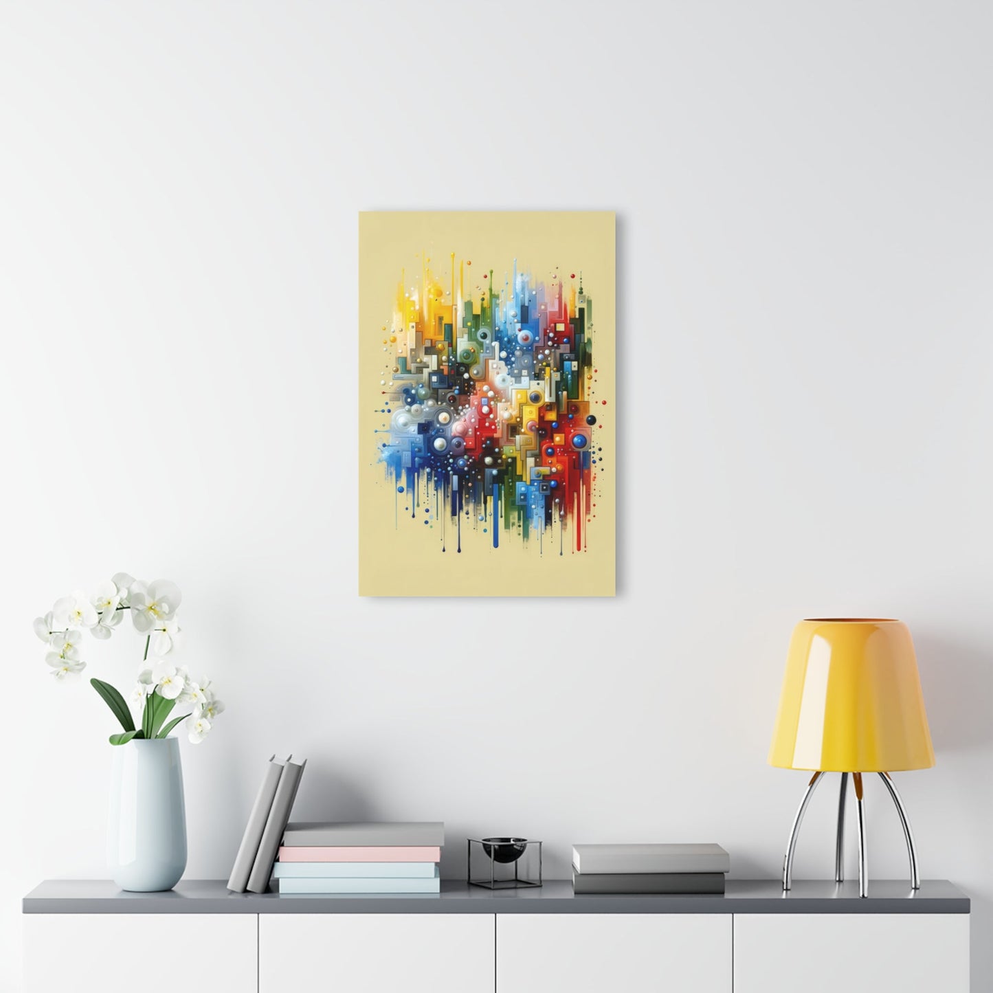 Connected Chromatic Tachism Acrylic Prints (French Cleat Hanging) - ATUH.ART