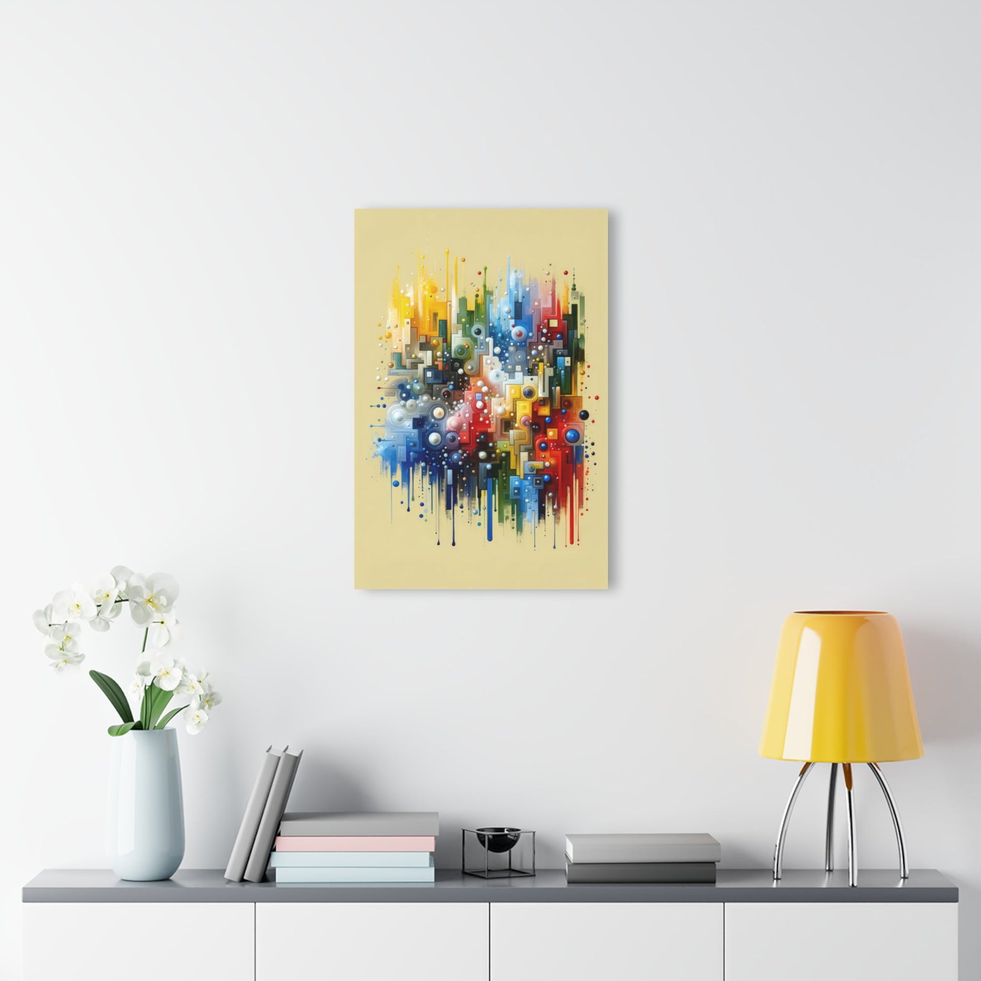Connected Chromatic Tachism Acrylic Prints (French Cleat Hanging) - ATUH.ART