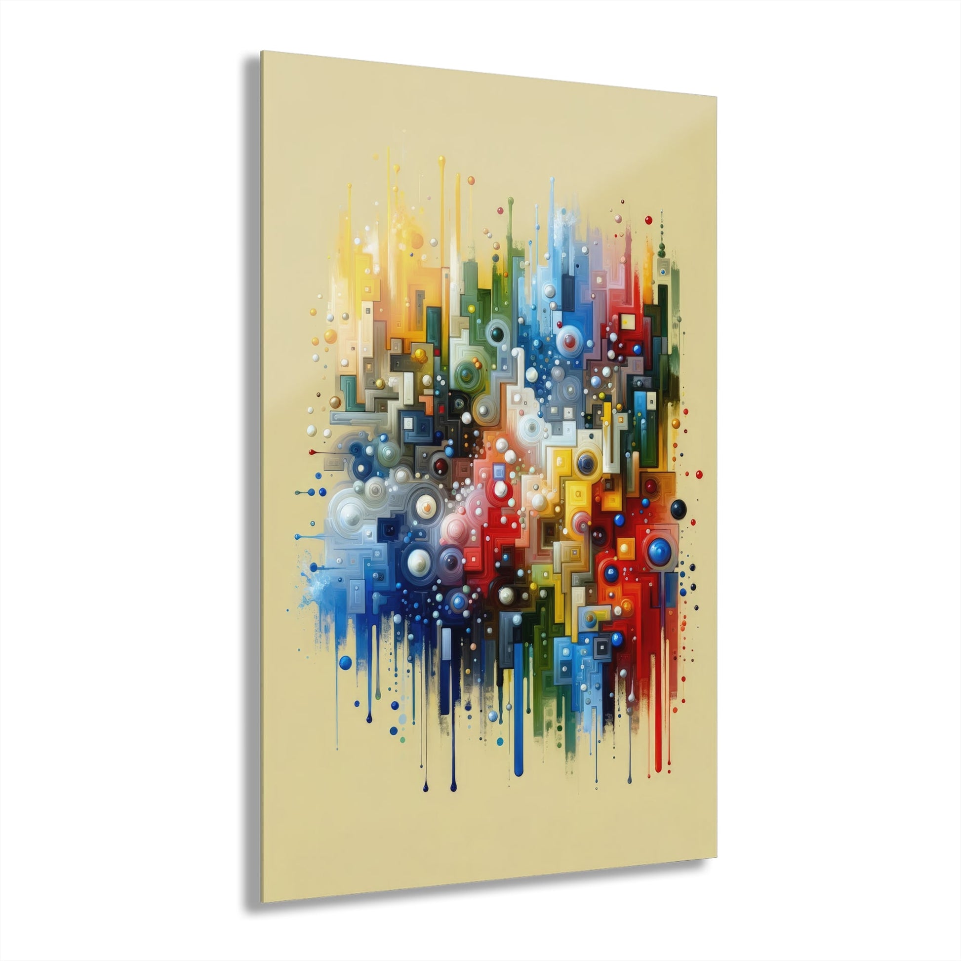 Connected Chromatic Tachism Acrylic Prints (French Cleat Hanging) - ATUH.ART