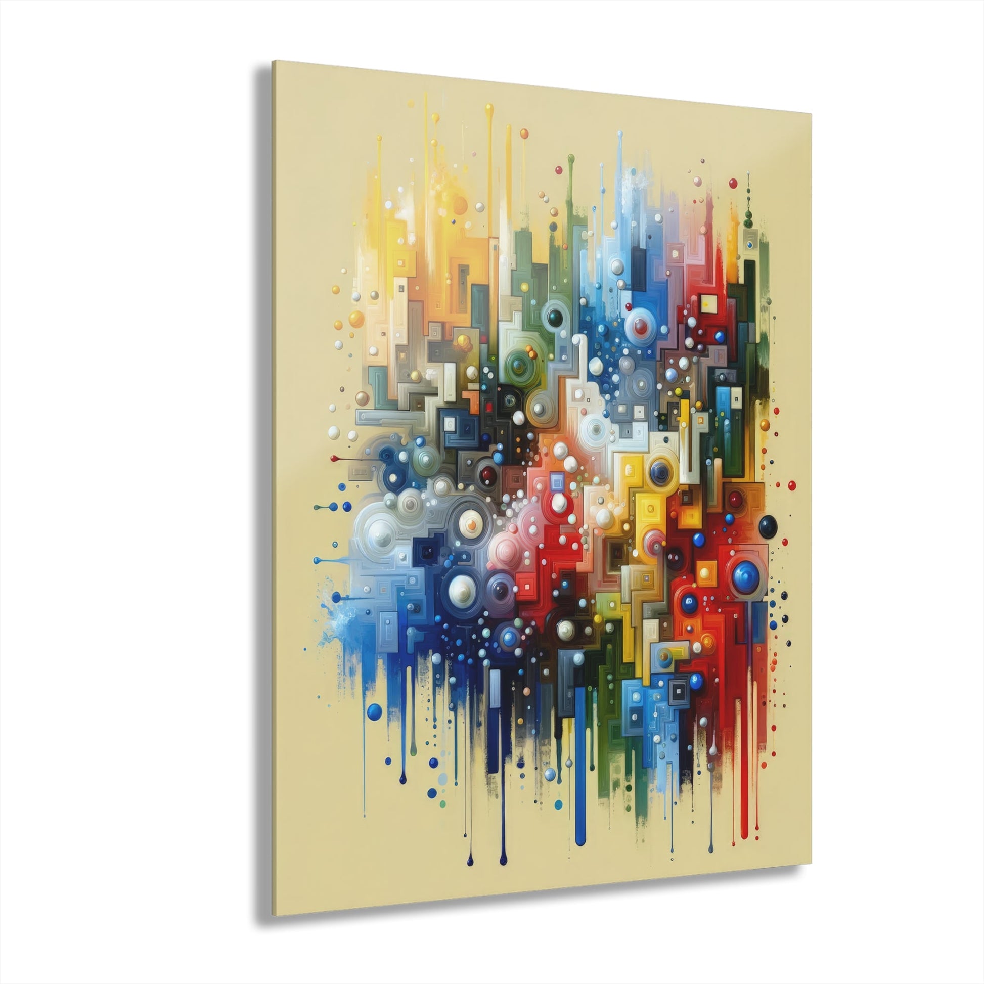 Connected Chromatic Tachism Acrylic Prints (French Cleat Hanging) - ATUH.ART