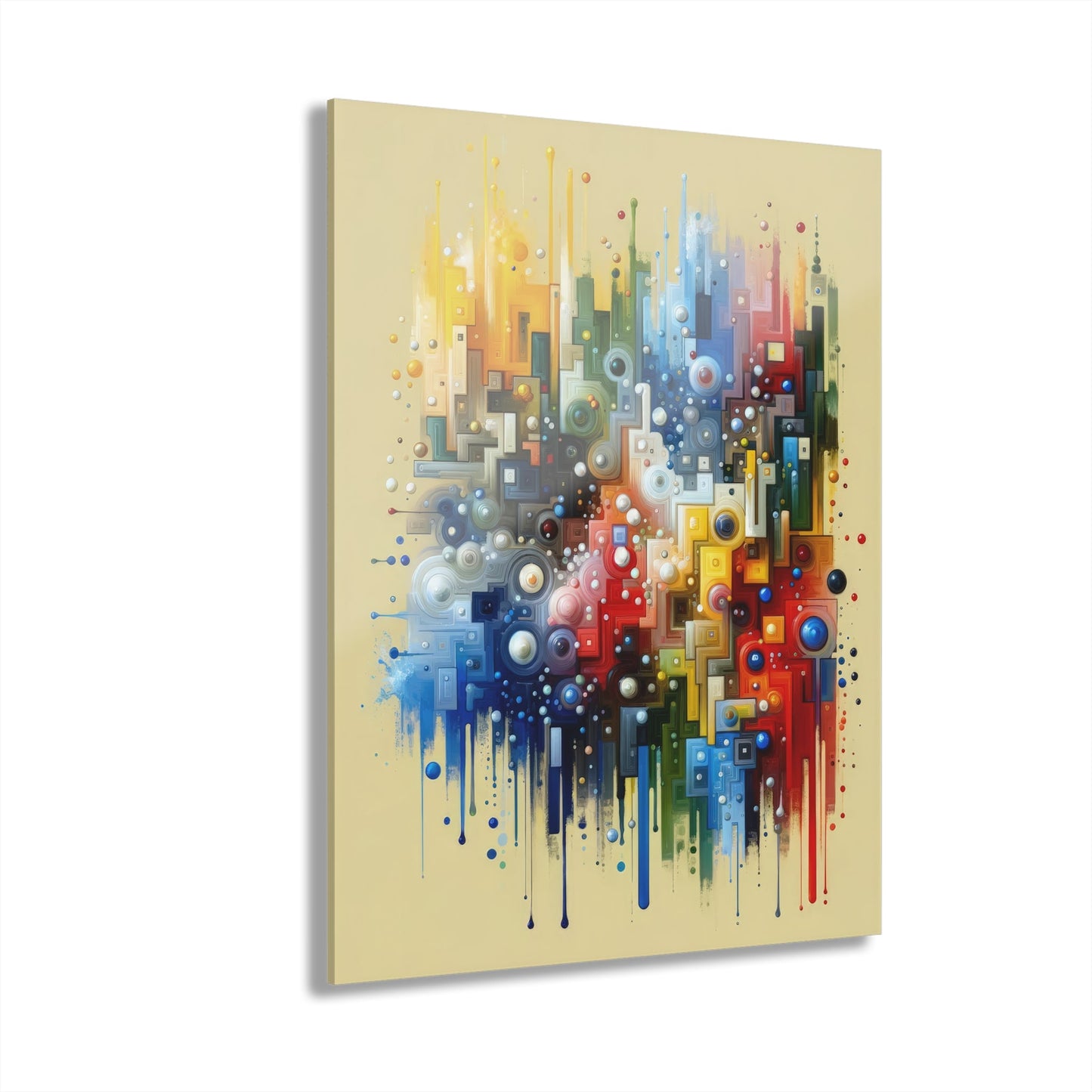 Connected Chromatic Tachism Acrylic Prints (French Cleat Hanging) - ATUH.ART