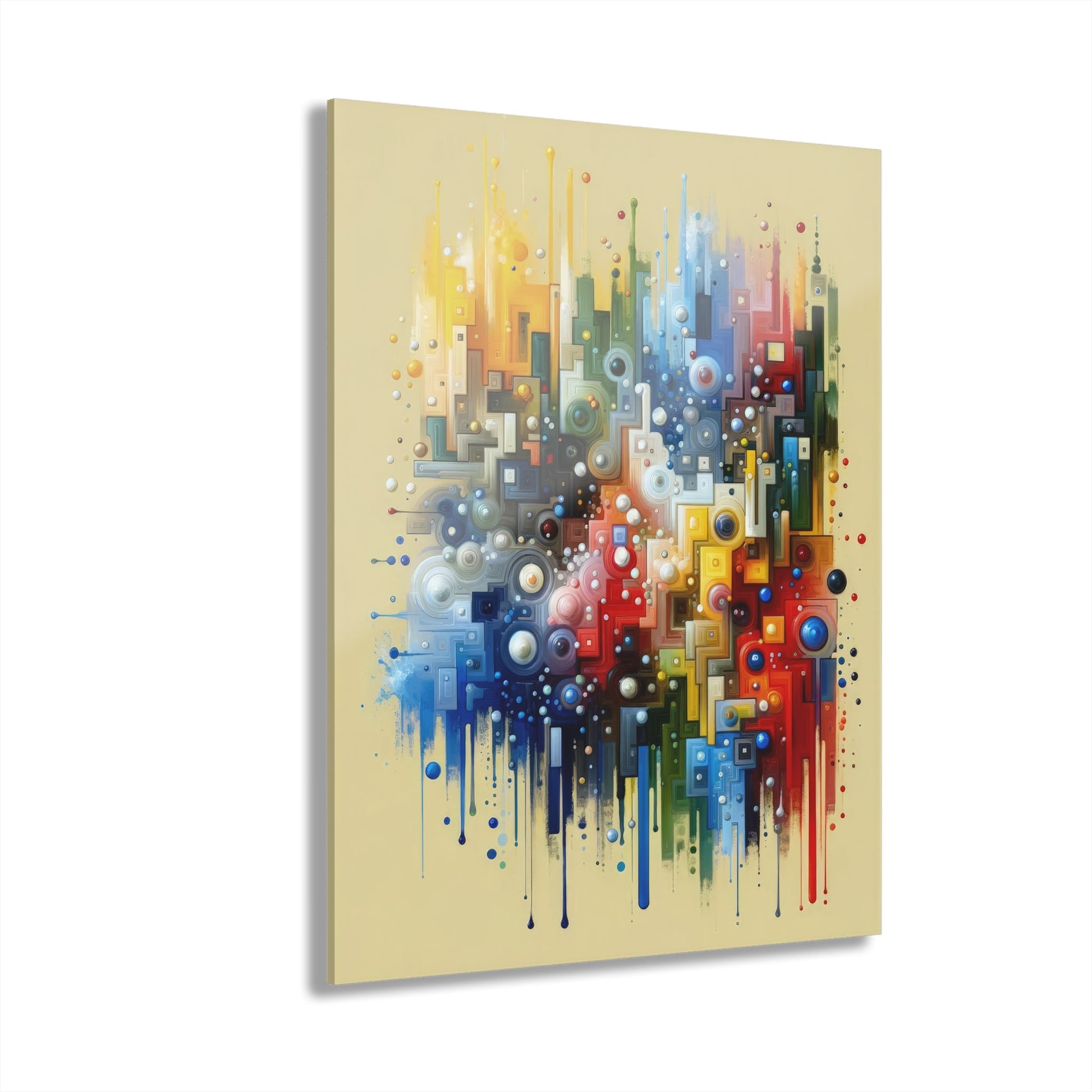 Connected Chromatic Tachism Acrylic Prints (French Cleat Hanging) - ATUH.ART