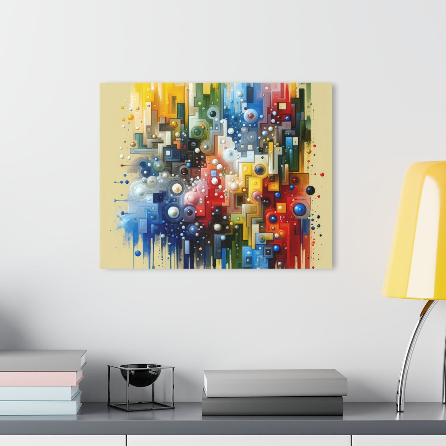 Connected Chromatic Tachism Acrylic Prints (French Cleat Hanging) - ATUH.ART
