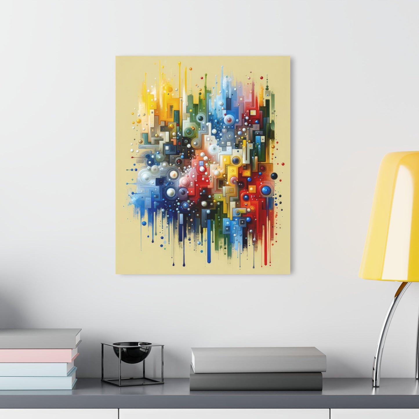 Connected Chromatic Tachism Acrylic Prints (French Cleat Hanging) - ATUH.ART